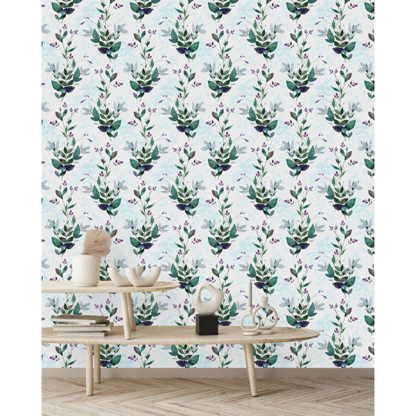 Red Barrel Studio® Peel & Stick Floral Panel Wayfair